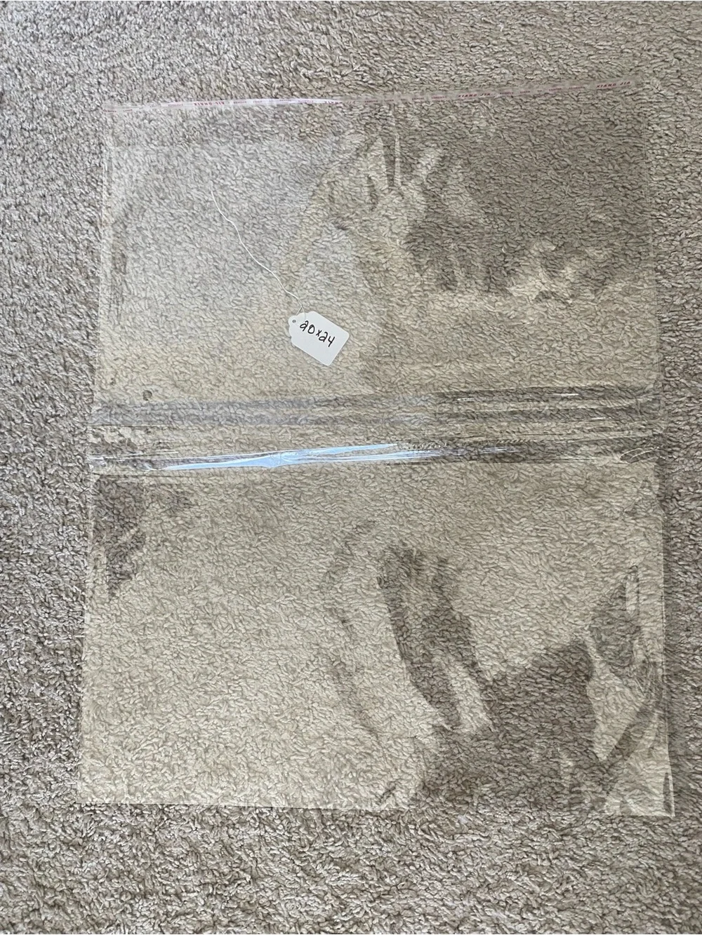 Extra Large Oversized 20 x 24 Clear Self Seal 20 Pack Poly Bags